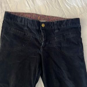 Athlete velvet -like pants